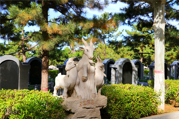 灵山宝塔陵园景观